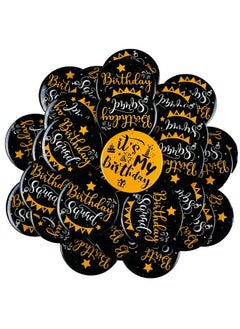 Mtlee 36 Pieces Birthday Button Pins It My Birthday Button Birthday Badges Birthday Squad Pinback Buttons Party Favors Supplies For Adults, Kids  - Image 1