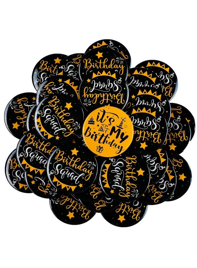 Mtlee 36 Pieces Birthday Button Pins It My Birthday Button Birthday Badges Birthday Squad Pinback Buttons Party Favors Supplies For Adults, Kids - Image 2