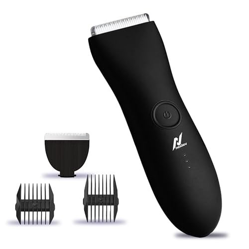 NexLev All in One Body Trimmer for Men | Suitable for Beard, Body, Balls, Pubic Hair, Private Parts | 90 Min Runtime |Type C | IPX 7 Waterproof | No Nicks No Cuts | 2 Safety Combs| Extra Blade | TM-02 - Image 1