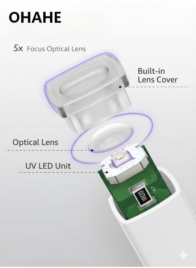 OHAHE Handheld LED Light for Gel Nails, Mini Nail Lamp, Portable Cordless Rechargeable, Fast Curing - Image 4