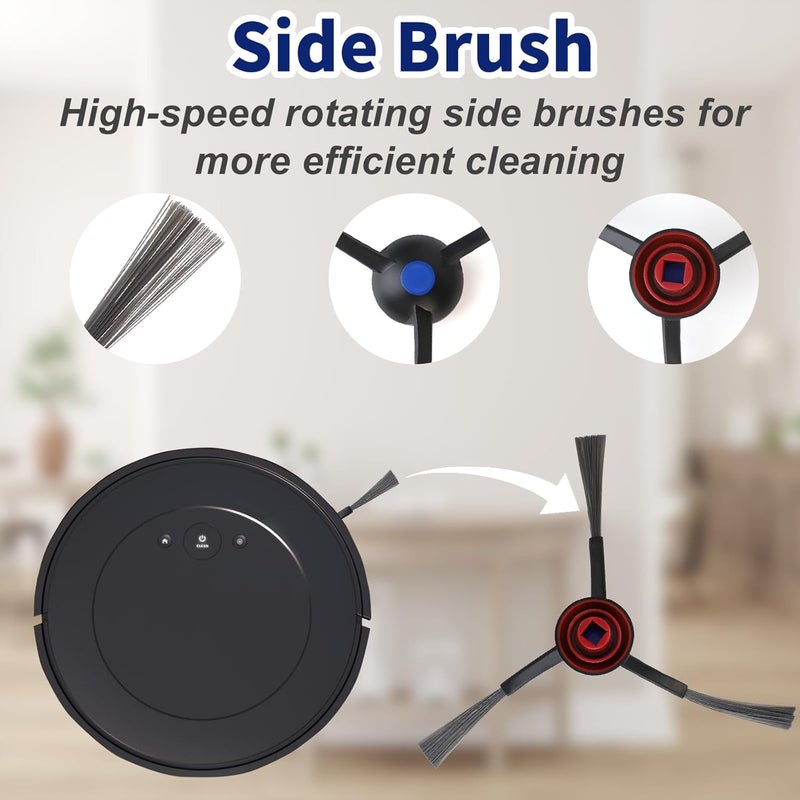 Feilifan 22 قطعة من ملحقات روبوت تنظيف الأرضيات ECOVACS DEEBOT N30 Omni/ N30 PRO OMNI، قطع غيار بديلة: فرشاة رئيسية مزدوجة، فرشاة جانبية، فلتر، وسادة مسح، كيس غبار. - Image 3
