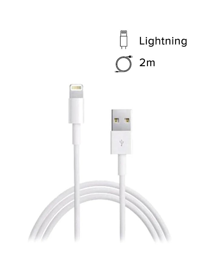 Apple Lightning To USB Cable - 2 Meter White - Image 2