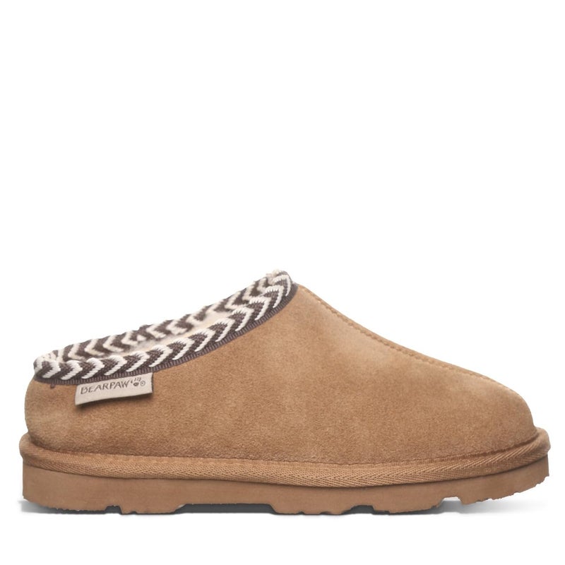 BEARPAW Tabitha Youth Hickory Size 13 | Kid's Slipper | Comfortable & Lightweight Indoor & Outdoor Shoe - Image 1