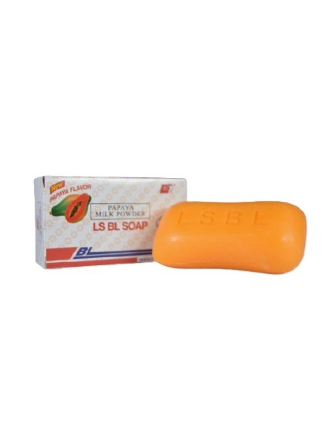 BL LS BL Papaya Milk Powder Soap 115g – Brightening & Skin Nourishing Cleansing Bar - Image 2