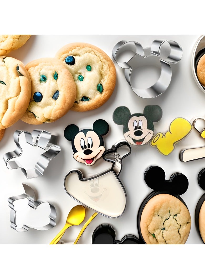 عام الحزمة المكونة من 10 قوالب بسكويت مصنوعة من الفولاذ المقاوم للصدأ - وهي على شكل فأرة ممتعة للأطفال لاستخدامها في الخبز، وتحضير الساندويتشات والوجبات الخفيفة الإبداعية - مثالية للحفلات والأحداث العائلية. - Image 2