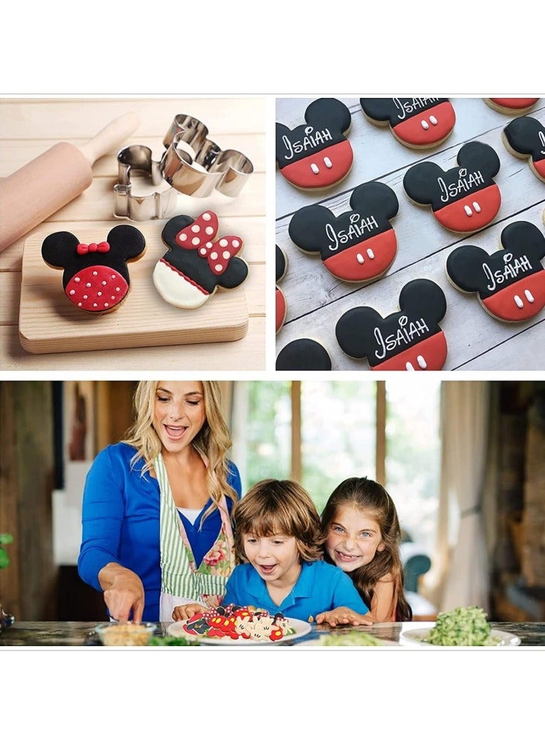 عام الحزمة المكونة من 10 قوالب بسكويت مصنوعة من الفولاذ المقاوم للصدأ - وهي على شكل فأرة ممتعة للأطفال لاستخدامها في الخبز، وتحضير الساندويتشات والوجبات الخفيفة الإبداعية - مثالية للحفلات والأحداث العائلية. - Image 4