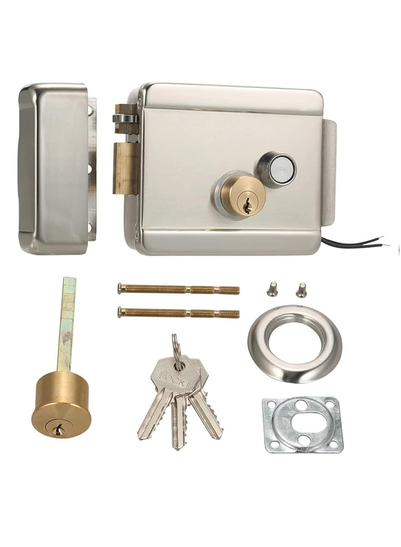 Electronic Smart Door Metallic Lock for Outdoor Main Metal and Wood Gate - Image 1