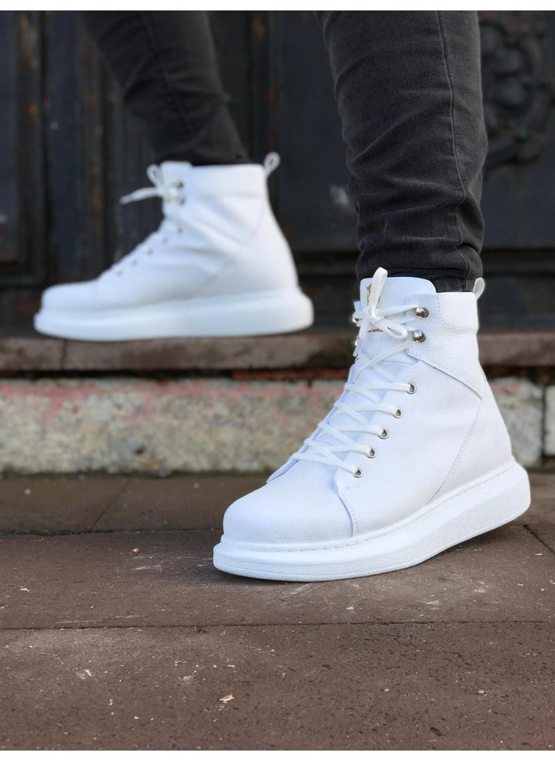 KnACK High Sole Shoes B-080 White  - Image 2