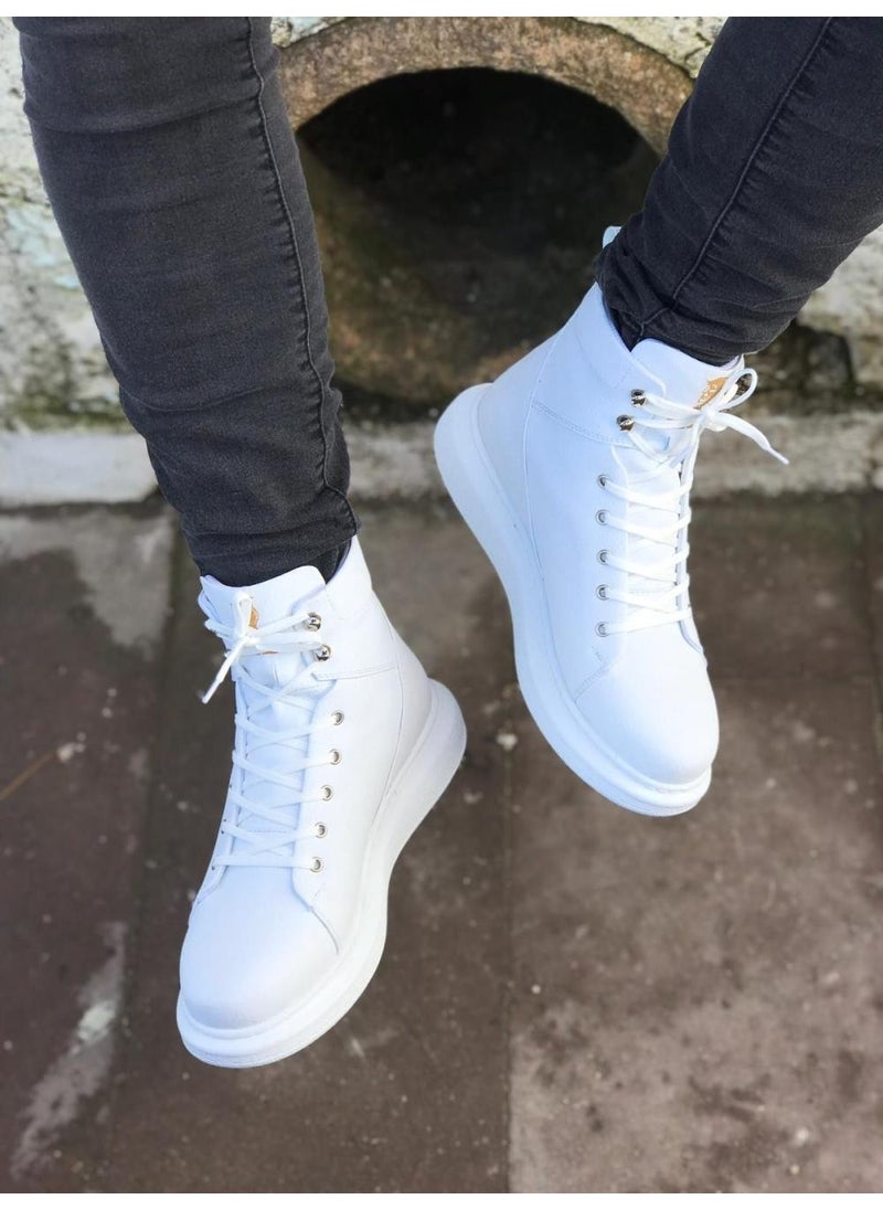 KnACK High Sole Shoes B-080 White  - Image 1