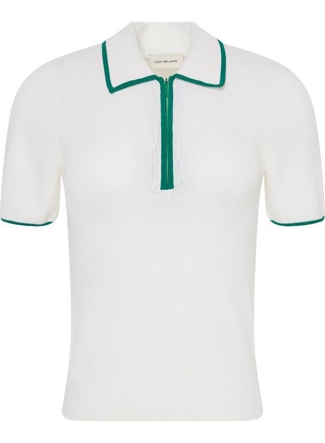 Calvin Klein Jeans Half Zip Polo - Image 1