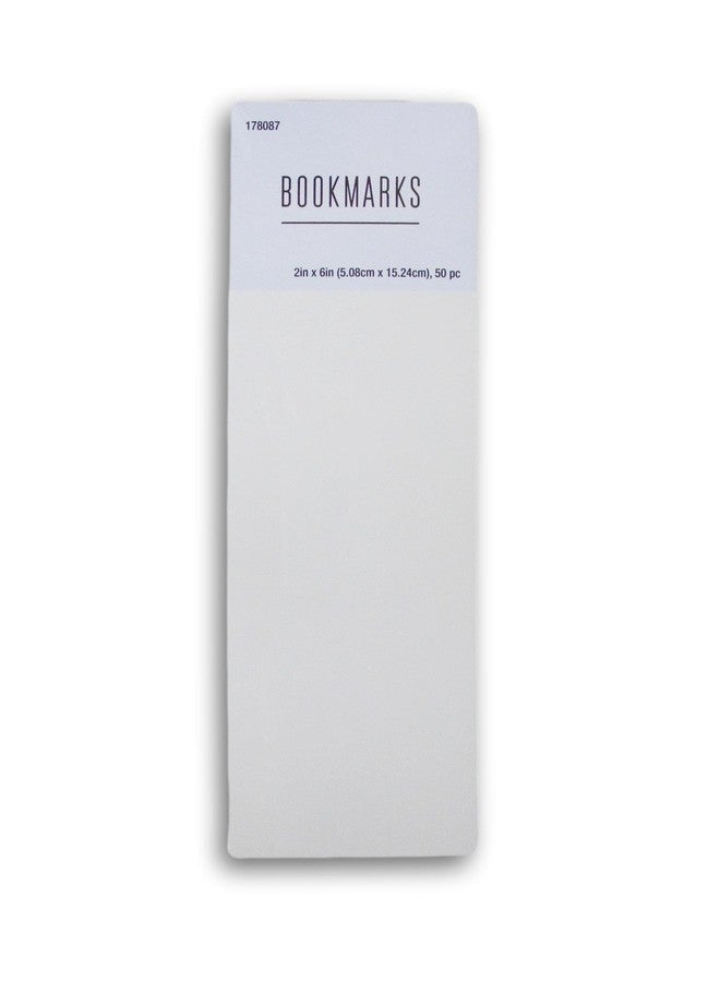 Making the Grade Blank Customizable Bookmarks for Crafting, 50 Pc, 2x6 Inch (Off-White Ivory) - Image 1