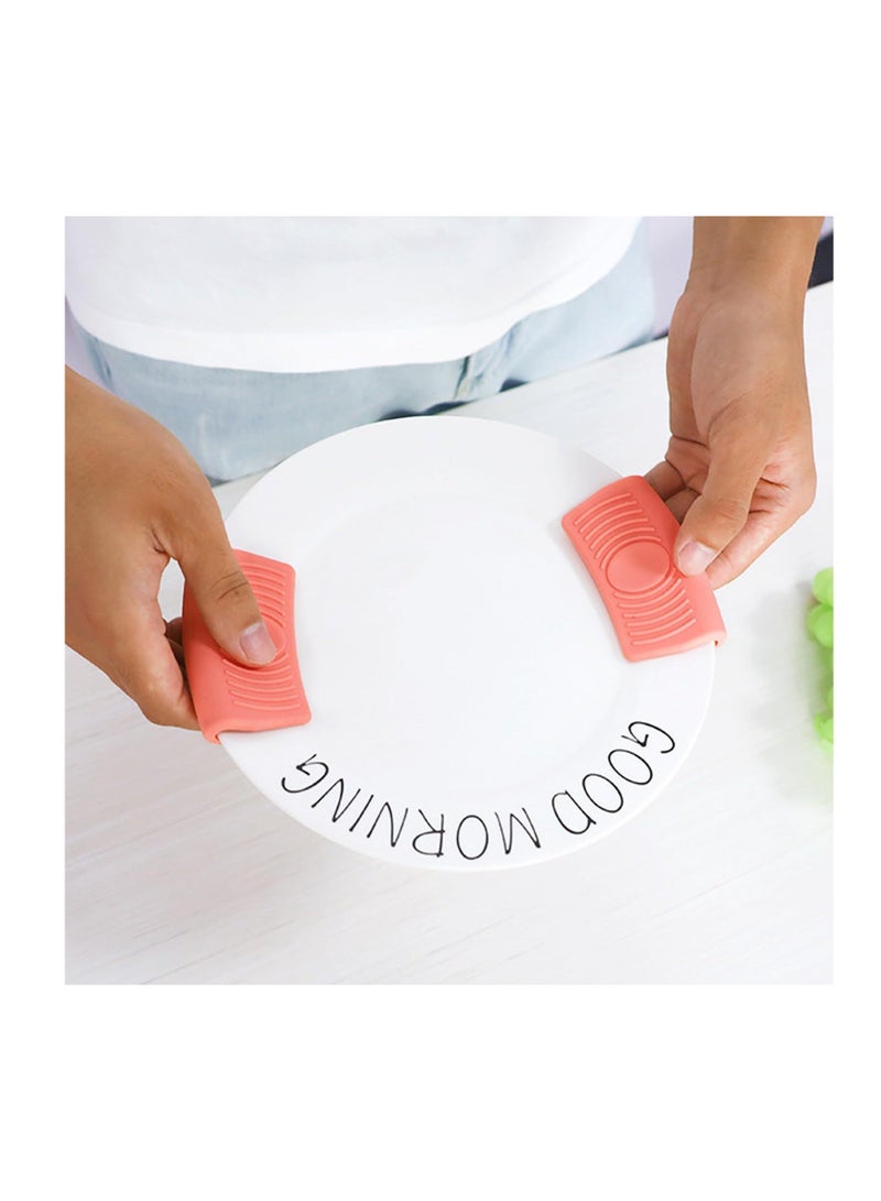 Silicone Pot Handle Sleeve, Reusable Cast Iron Handle Cover, Anti-Slip Silicone Skillet Handle Cover Washable for Frying Cast Iron Skillet Metal Pan, 6 Colors(Set of 12) - Image 5