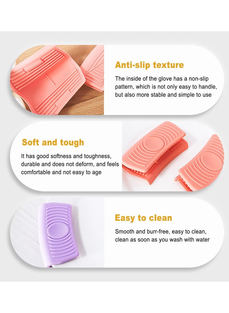 Silicone Pot Handle Sleeve, Reusable Cast Iron Handle Cover, Anti-Slip Silicone Skillet Handle Cover Washable for Frying Cast Iron Skillet Metal Pan, 6 Colors(Set of 12) - Image 3