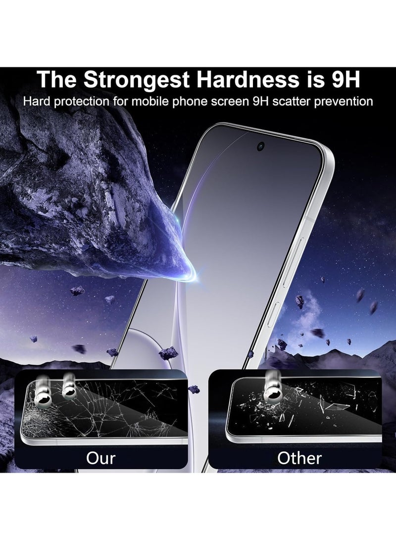 general [3+3 Bundle] Compatible with OPPO Reno 15 Pro Screen Protector and HD Tempered Glass Camera Protector, [Supports Fingerprint Unlock] 9H Hardness Scratch-Resistant Bubble-Free - Image 2