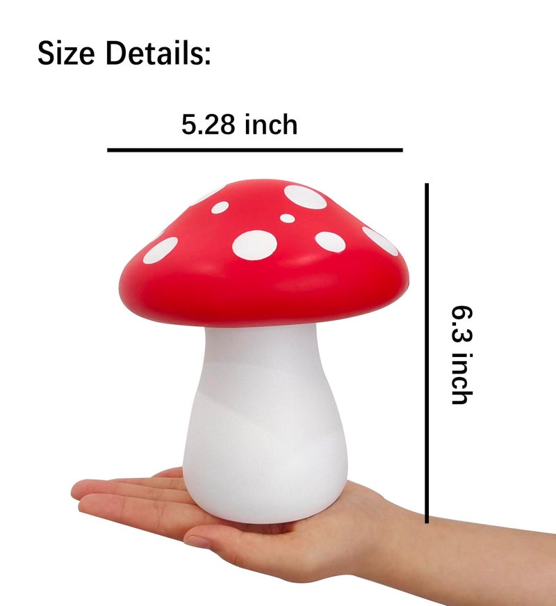 acdiac Car Sprout Roof Decor Red Mushroom Sticker,Fun&Creative Big Mushrooms Stickers for Car Exterior Decoration for Car Roof,Hood,Trunk Cover-1PCS (RedMushroom) - Image 4