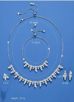 Jewelry For Life Luxury Jewellery Set For Women Inlaid With Zirconia  - Image 4