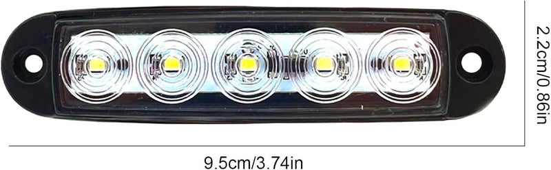 مصباح شاحنة مقطورة LED - مؤشر مصباح جانبي أمامي خلفي، مصابيح LED الجانبية للشاحنات المقاومة للماء، مصباح مؤشر المسافة، مصابيح مؤشرات مغلقة للكرفان 5 مميزات - Image 5