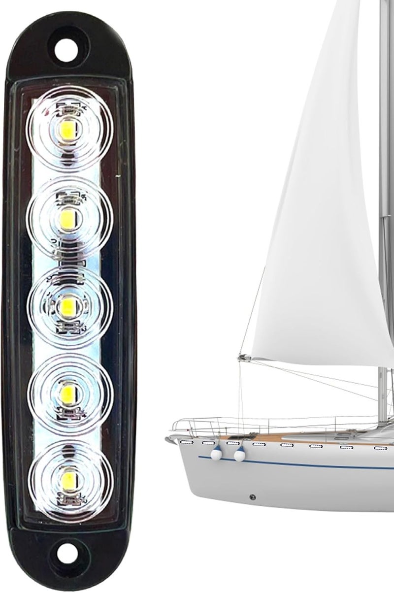 مصباح شاحنة مقطورة LED - مؤشر مصباح جانبي أمامي خلفي، مصابيح LED الجانبية للشاحنات المقاومة للماء، مصباح مؤشر المسافة، مصابيح مؤشرات مغلقة للكرفان 5 مميزات - Image 1