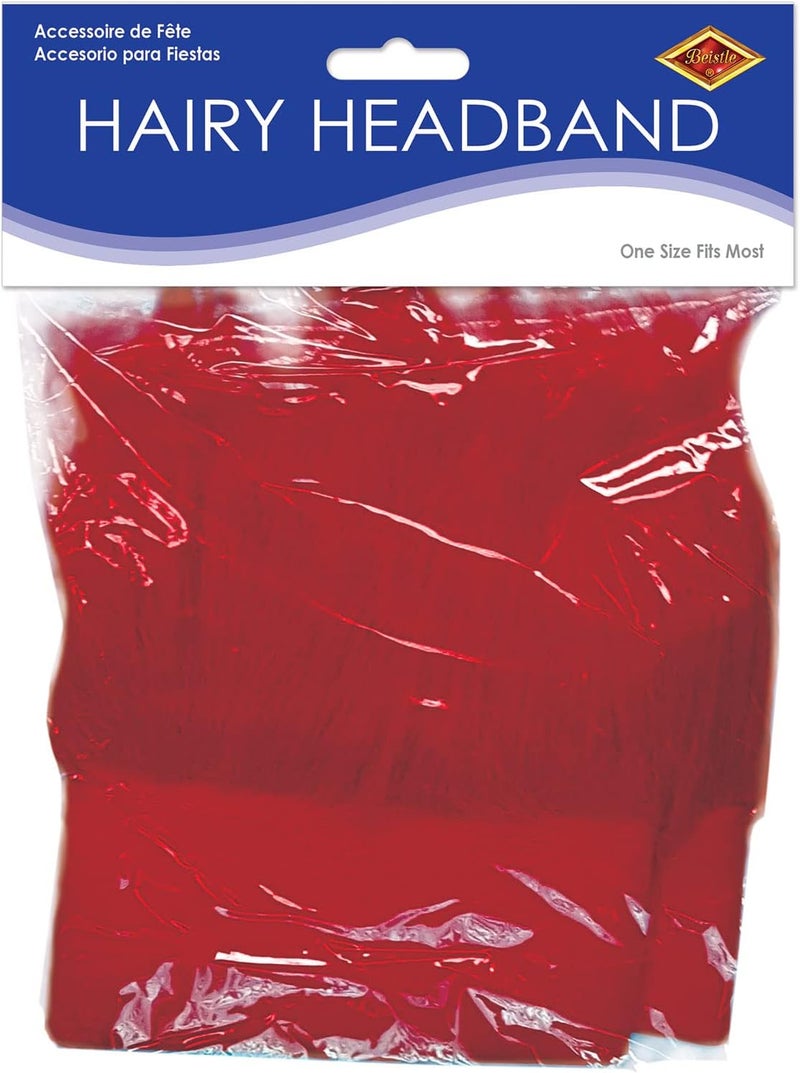 Beistle Hairy Headband Red 60277R 1 Count Pack of 1 - Image 5