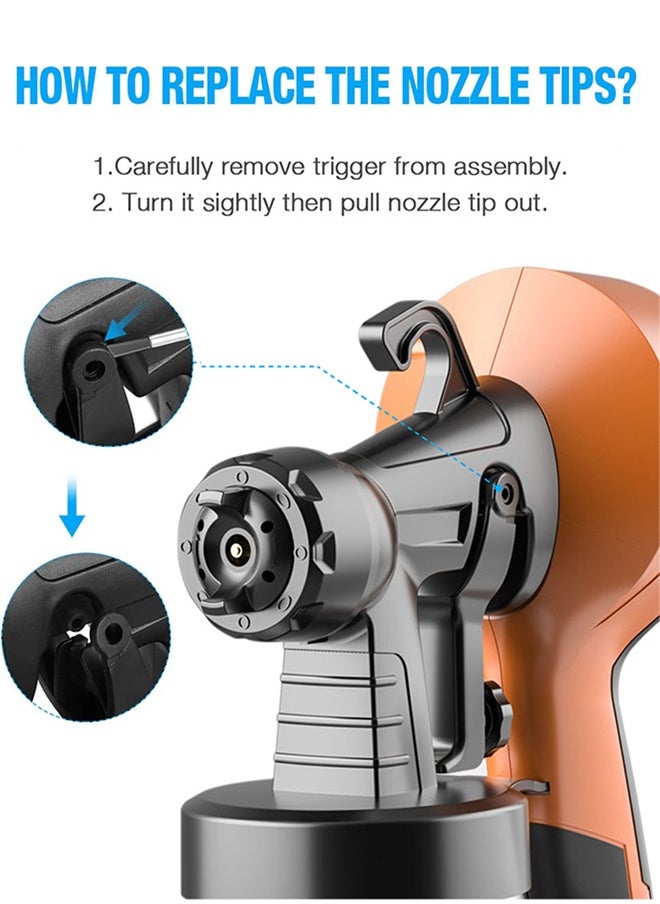 Garlo High Power Electric Spray Gun with 3 Nozzle (800ml)  - Image 4