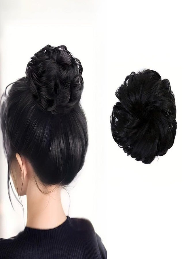BLUSHIA Hair Juda Bun Extension And Wigs Juda For Women, Black Color - Image 1