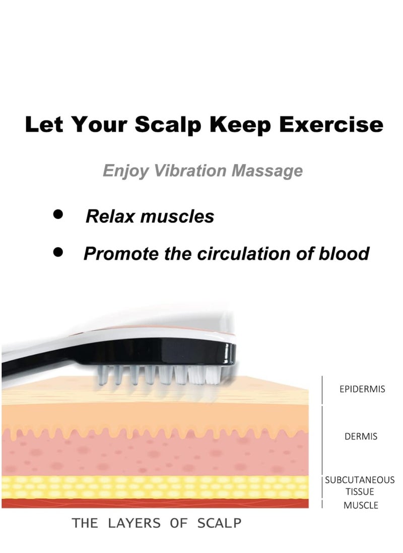 General - Scalp Massager, Electric Scalp Massage Brush, Hair Massage Brush, Electric Head Scratcher, Scalp Massage Comb - Image 1