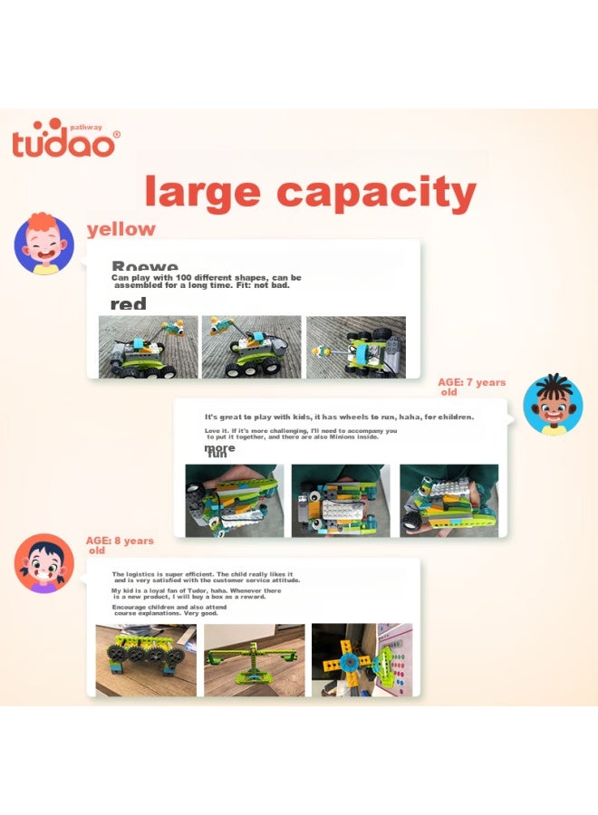 Tudao Robot Power World Electric Educational Building Blocks, Early Childhood Educational Toy, Birthday Gift For Boys And Girls - Image 2