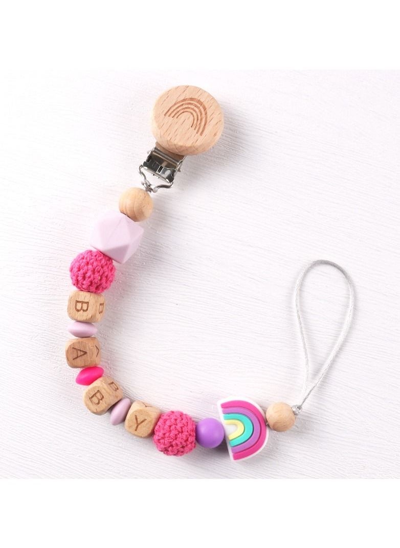 NIBEMINENT 2-Piece Baby Eco-Friendly Anti-Drop Pacifier Clip Retaining Chain for Children  - Image 2