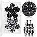 RoomyRoc Magnetic Fidget Sphere Magnets Balls Crystal Black Holographic Glitter Magnet Fidgets Toy 12 Piece Set Creativity Beyond Imagination Inspirational Recreational Desk Toys for Adults - Image 3