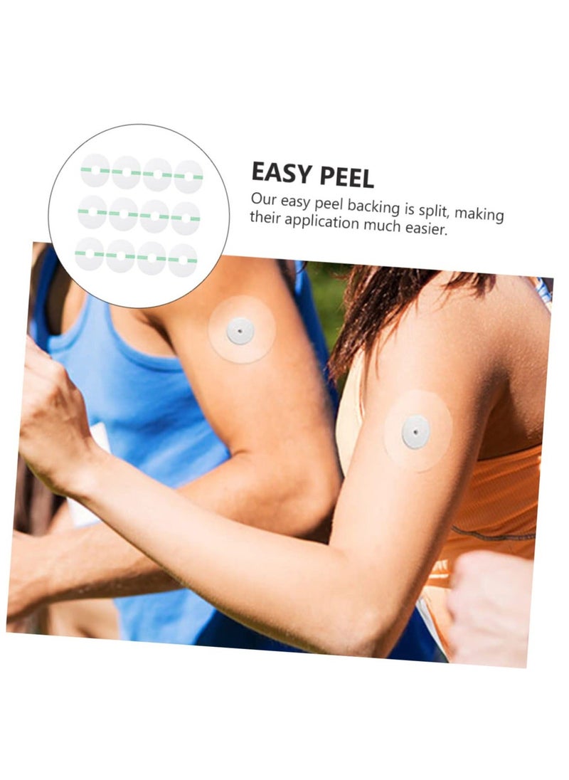 Generic - 30Pack Waterproof Adhesive Patches for Freestyle Libre2/3 Precut Sensor Covers Flesh Flexible CGM Patches Without Glue in The Center-Enlite-Guardian-Freestyle Libre 14 Day Sensor Patches - Image 1