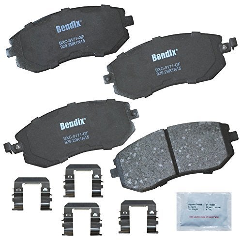 Bendix Priority1 CFC929 Ceramic Front Brake Pads for Saab 9-2X 2006-2005, Subaru Baja 2006-2003, Forester 2010-2003, Impreza 2011-2002, Legacy 2012-2002, Outback 2012-2001, XV 2020-2018 - Image 1