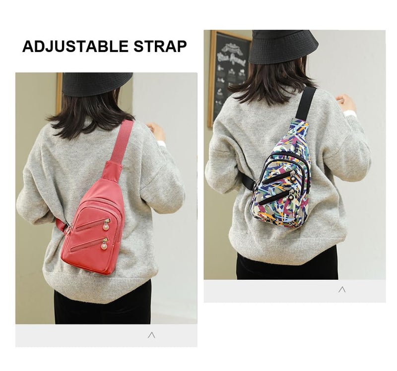 Hiflyer Crossbody Bags Trendy Fanny Packs Cross Body, Sling Bag for Women Crossbody Purse (Tropical Plant) - Image 2