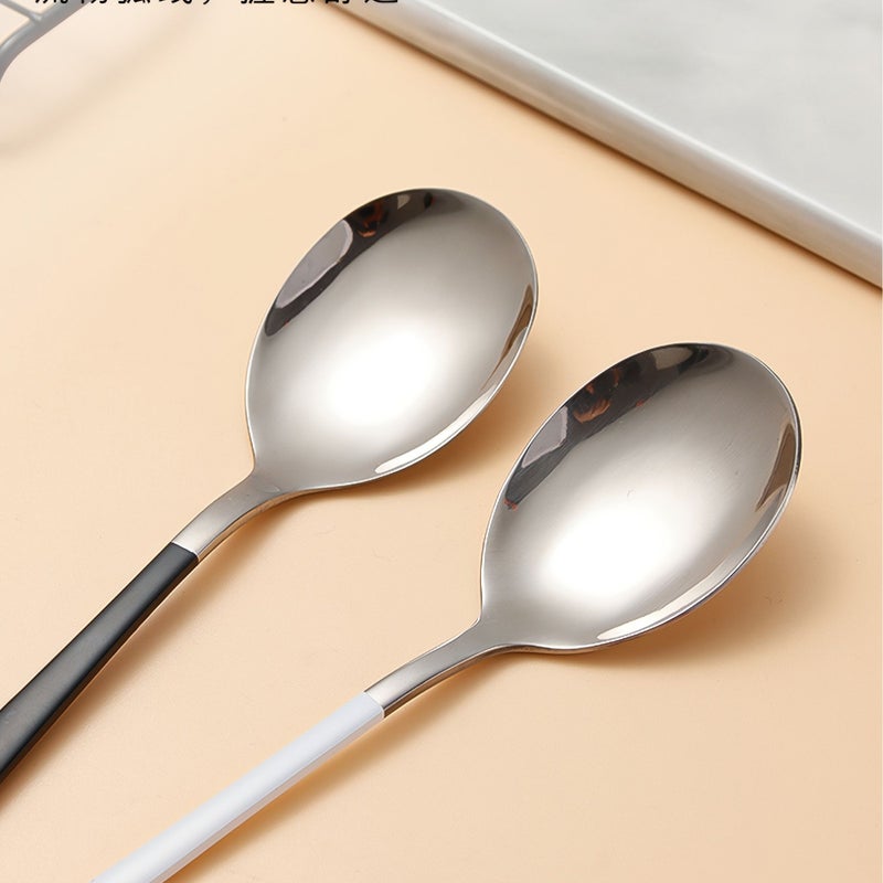4 Piece Stainless Steel Portable Tableware Set Blue And Golden Spoon Fork Chopsticks With Cutlery Box For Western Steak Outdoor Camping Chinese Minimalist Reusable Tableware Gift - Image 5