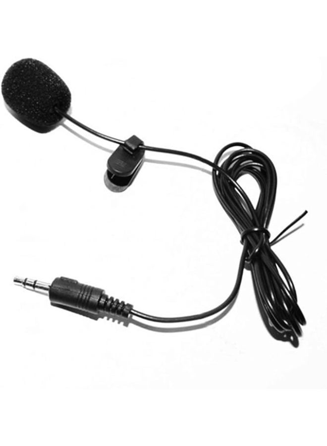 Clip-On Lapel Microphone - 3.5mm Jack Wired Condenser Mic for Phone, Teaching & Speech Recording - Image 1