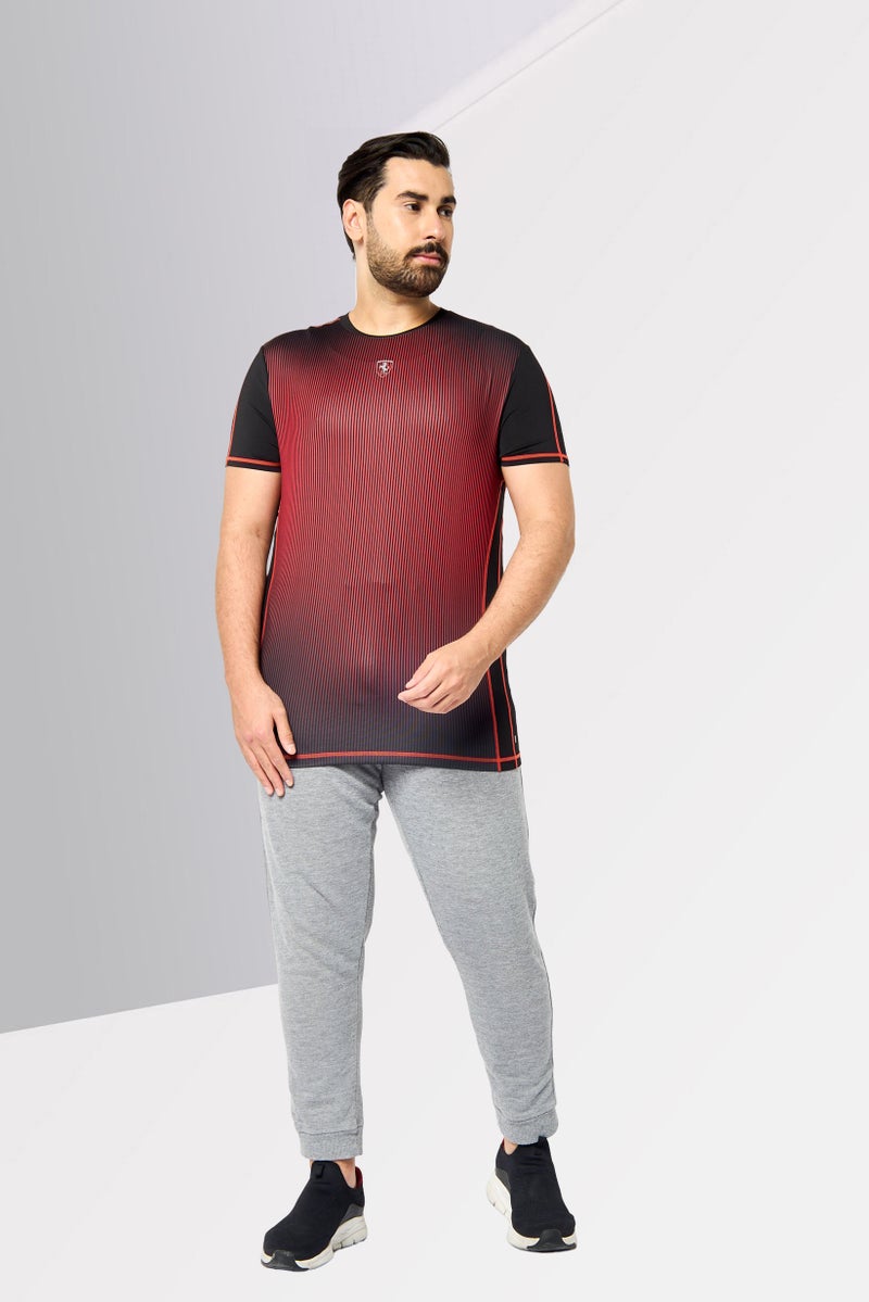 Scuderia Ferrari Men Sportswear Fit Short Sleeve Training T-shirt, Multicolor - Image 2