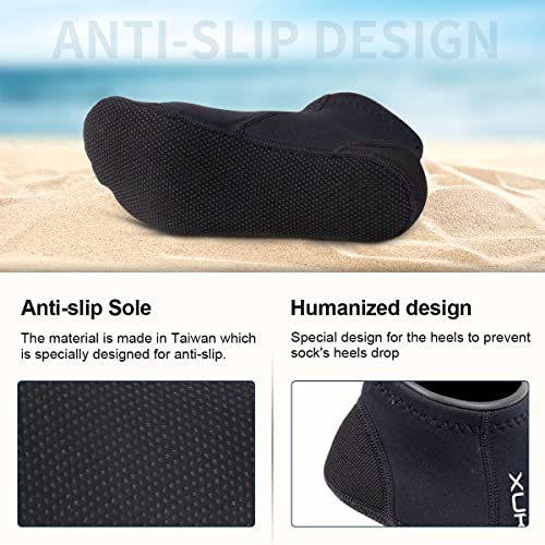XUKER Neoprene Water Socks, 3mm, Sand Proof, Beach Volleyball & Diving Socks for Outdoor Water Sports - Image 4