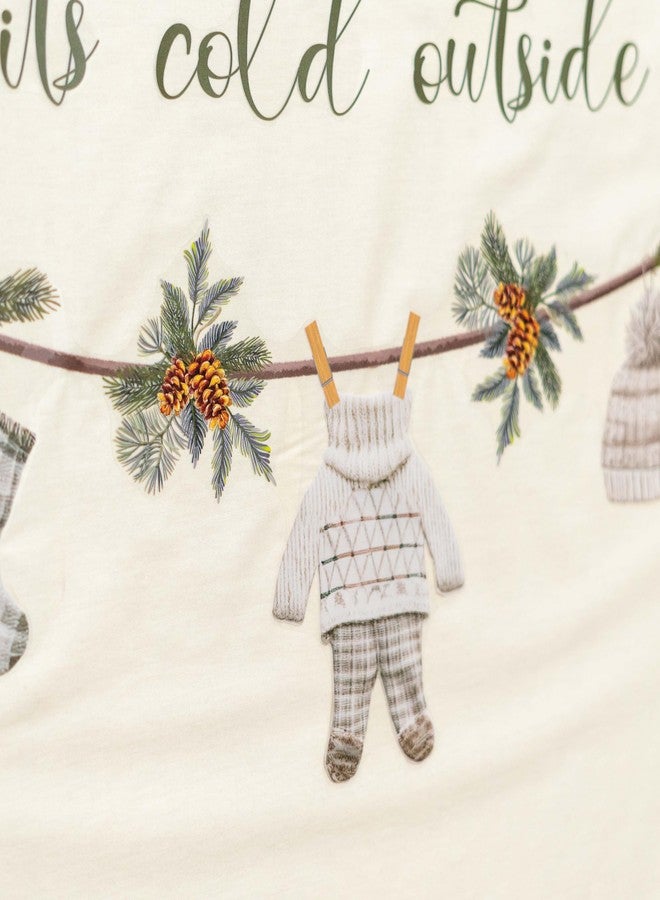 Capiont Baby It's Cold Outside Wall Decal - Christmas Baby Shower Party Decoration Decal,Winter Wonderland Gender Reveal Winter Wonderland Sticker for Balloon Arch Photo Backdrop Prop (Baby It's Cold) - Image 3