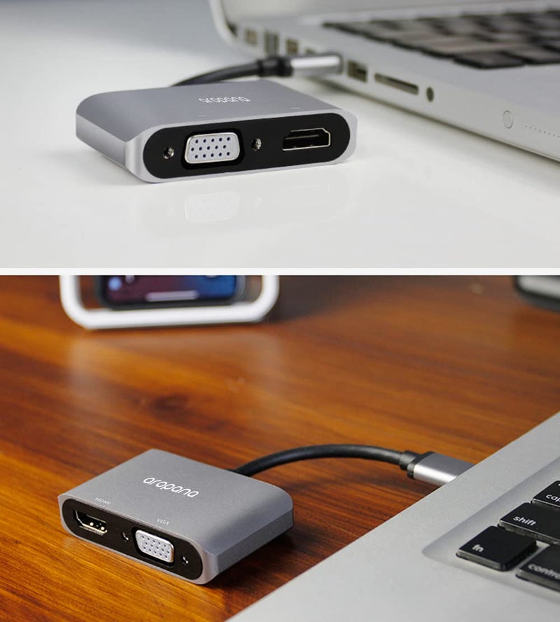 AROPANA USB 3.0 to HDMI VGA Converter, USB to HDMI VGA Sync Output, 4K HD 1080P Multi-Display 2-in-1 USB to HDMI Converter Support Windows 7/8/10 [only for Windows] - Image 5