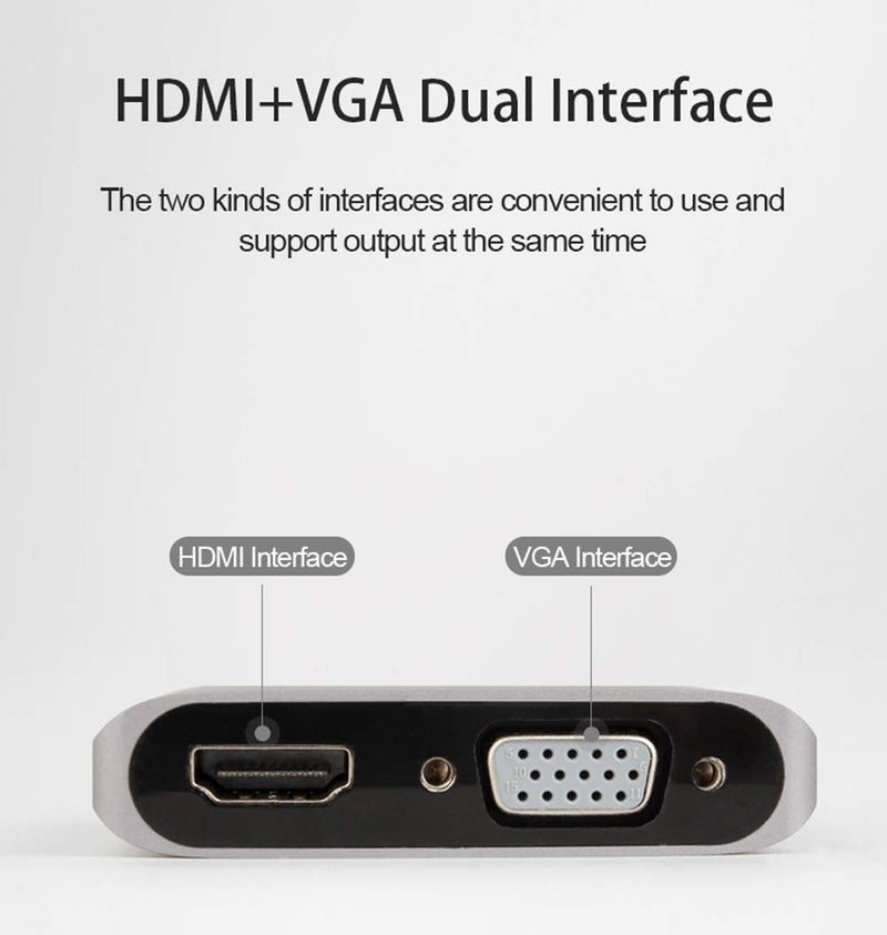 AROPANA USB 3.0 to HDMI VGA Converter, USB to HDMI VGA Sync Output, 4K HD 1080P Multi-Display 2-in-1 USB to HDMI Converter Support Windows 7/8/10 [only for Windows] - Image 2