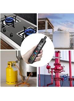 SYOSI Gas Leak Detector, Portable EBTN LCD Natural Gas Sniffer, Integrated Temperature & Humidity Sensor Locates Combustible Gas Like LPG LNG Propane Methane & Butane Gases Fuel Carbon Monoxide  - Image 2