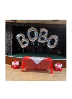 Party with Emma Silver Letter A to Z Balloons 32 inch Large Alphabet Balloons Silver Helium Foil Letter Balloon Banner for Birthday Party Anniversary Wedding Decoration (Silver-T)  - Image 3