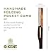 Kent Set Men's Hair Pocket Combs, 81T X-Small, FOT All Fine Tooth, 20T Fine Tooth Folding Comb. Best Hair, Beard and Mustache Grooming Kit for Travel and Home Care, Handmade in England - Image 3