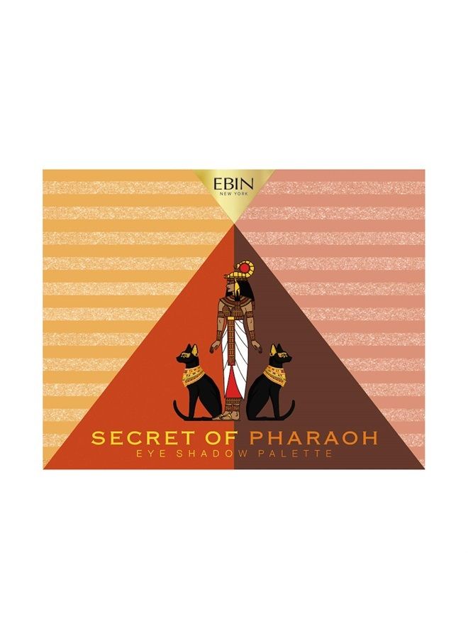 EBIN NEW YORK Golden Empire - Secret of Pharaoh Eyeshadow Palette, Highly Pigmented and Blendable, Cruelty-Free, Long-Lasting Matte & Shimmer