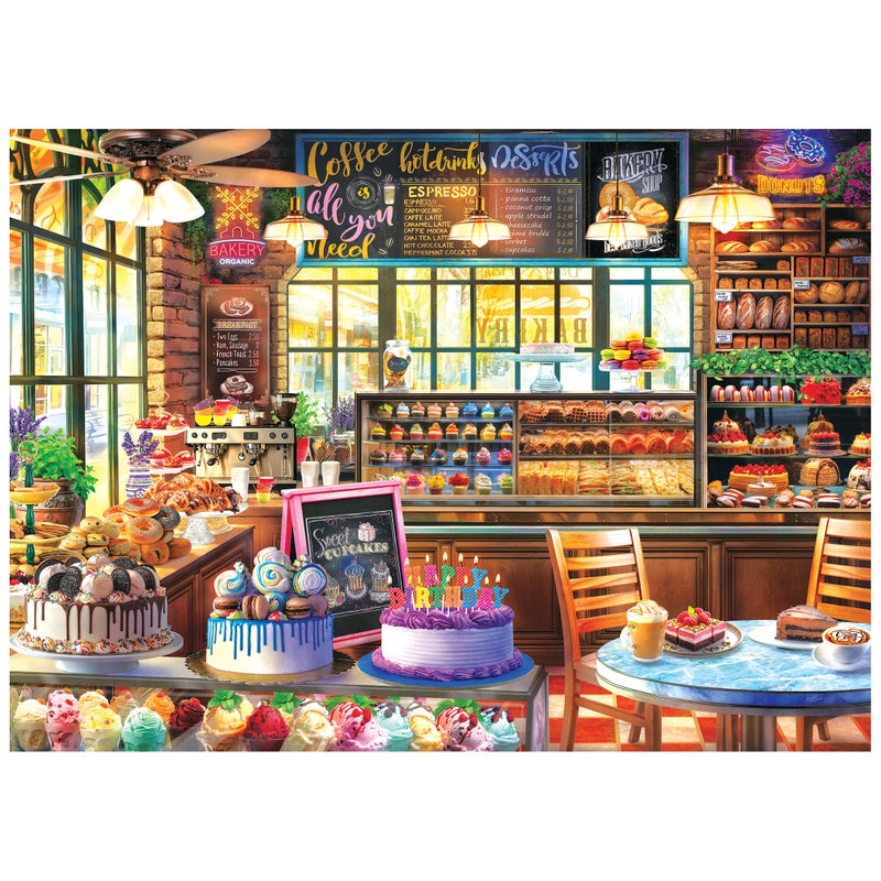 RoseArt Kodak Premium The Bakery 1000 Piece Jigsaw Puzzle FoodThemed Ages 10 and Up - Image 2