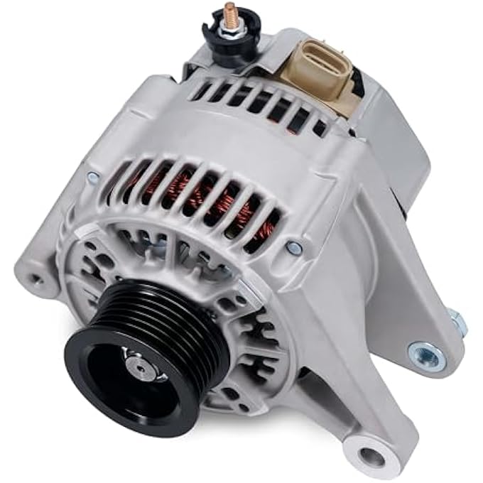 POBWAV 13878 New Alternator Compatible with L4 1.8L TOYOTA Celica 2005 Corolla 2005-2008 Matrix 2005-2008 MR2 SPYDER 2005/PONTIAC VIBE 2005-2008 Replace 102211-1900 - Image 1