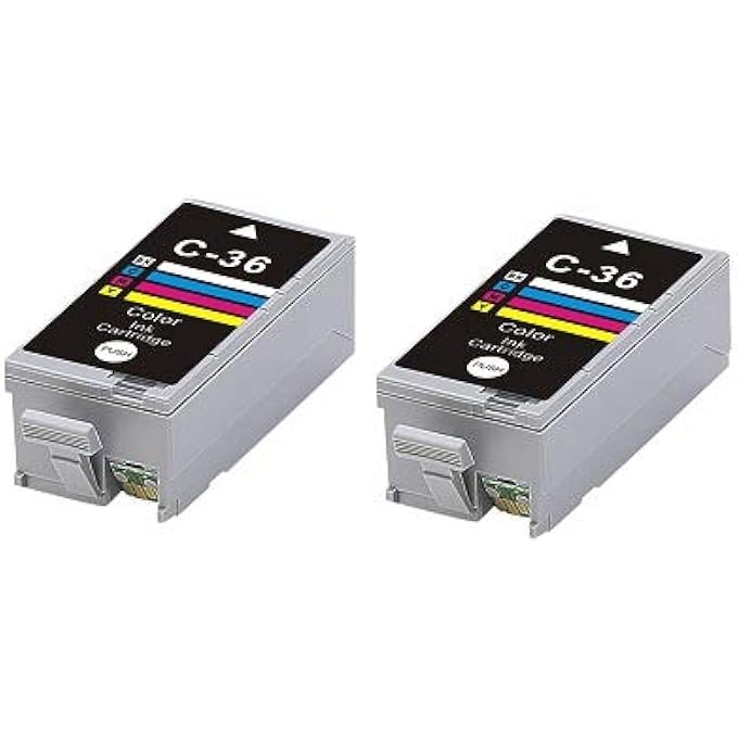 2X COMPATIBLE CANON CLI-36 COLOUR CARTRIDGES FOR PIXMA IP100, IP110, MINI 260,320. CLI36C, CLI-36C