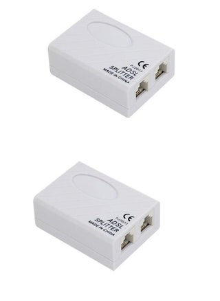 ADSL Broadband Modem Phone Line Splitter Filter pack of 2 White - pzsku/ZEFA19F5653EB26A8F186Z/45/_/1719738607/e55fd10f-2e51-4ae1-8ae5-17b96c88b5a8