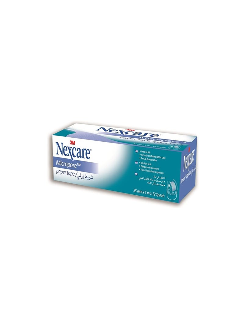 3M Nexcare Micropore Tape, 25 * 5m, 12 spl/box