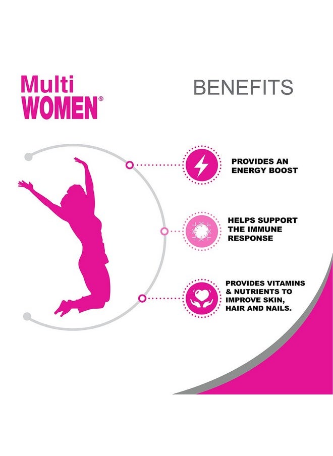alfa vitamins Multi Women Vitamins Dietary Supplement With Essential Vitamins & Minerals For Women Amino Acids + Antioxidants 100 Tablets (2 Pack)  - Image 4