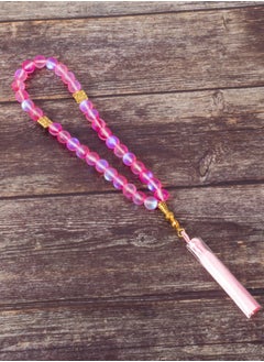 The Black Pearl Accessories Fabulous Pink Opal Stone Prayer Bead of 33 Beads  - Image 1
